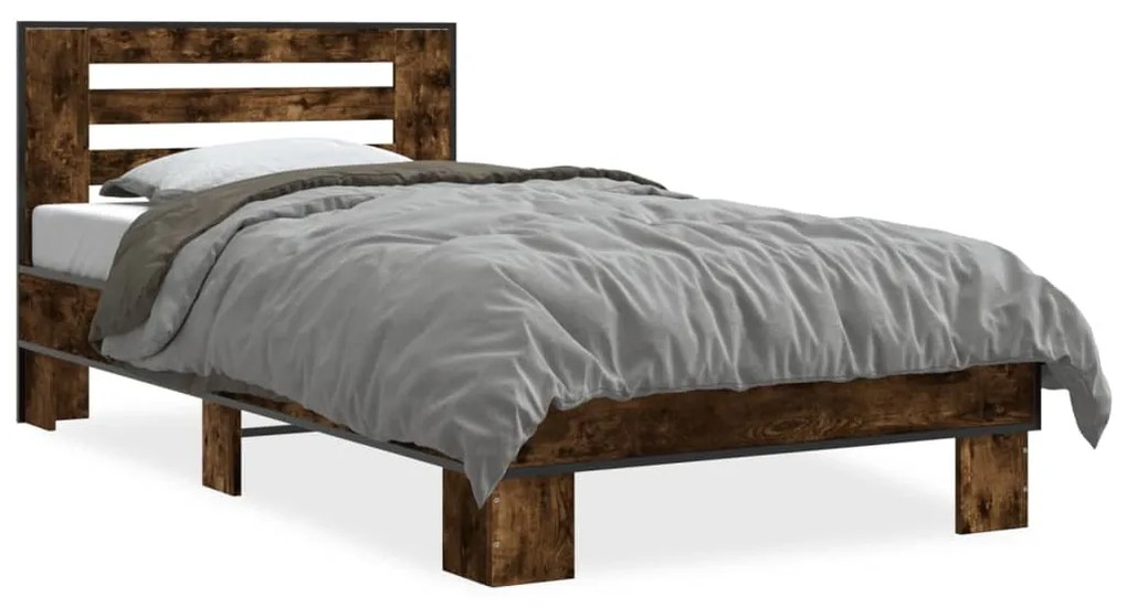 Giroletto Rovere Fumo 90x200 Cm İn Legno Multistrato E Metallo /