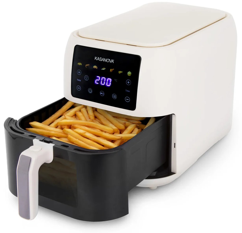 Friggitrice ad aria digitale 8 L 1700 W crema