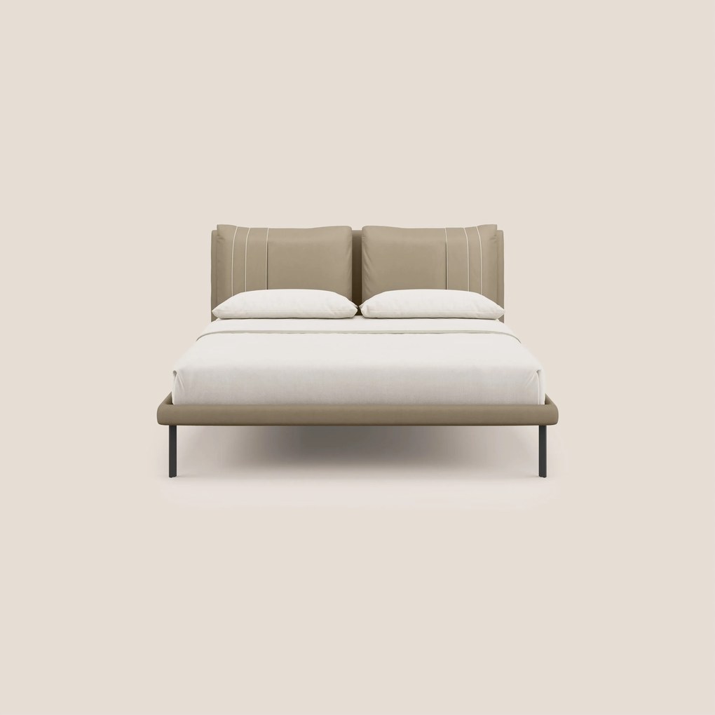 Giselle letto moderno con cuscini testata regolabili con tasche in microfibra impermeabile T11