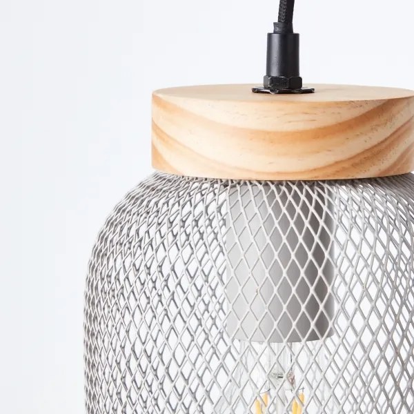 Brilliant - Lampada a sospensione su cavo GIADA 1xE27/40W/230V Ø 16 cm grigio