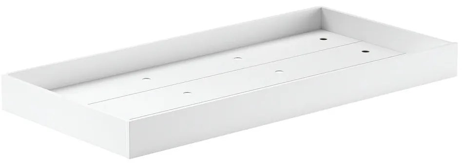 Letto da bambini a castello/estraibile bianco in faggio massiccio con contenitore con rete inclusa 90x200 cm Forrest – Vipack