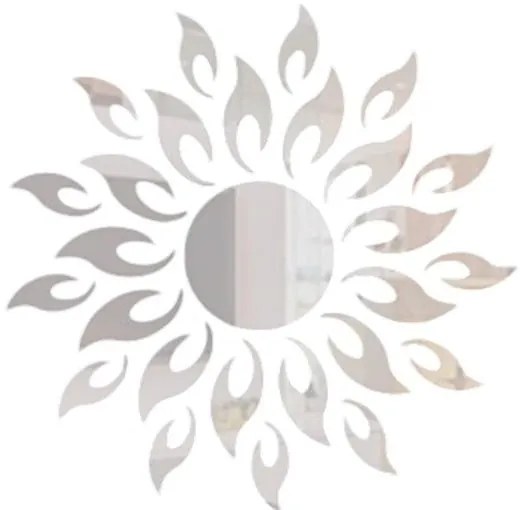 Specchio adesivo a parete Sole - Ambiance