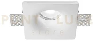 Gfa611-  faretto quadrato in gesso 1 luce attacco gu10 12cm d.5cm d...