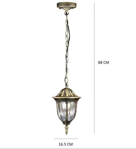 Lampadario da esterno FLORENCJA 1xE27/20W/230V IP43