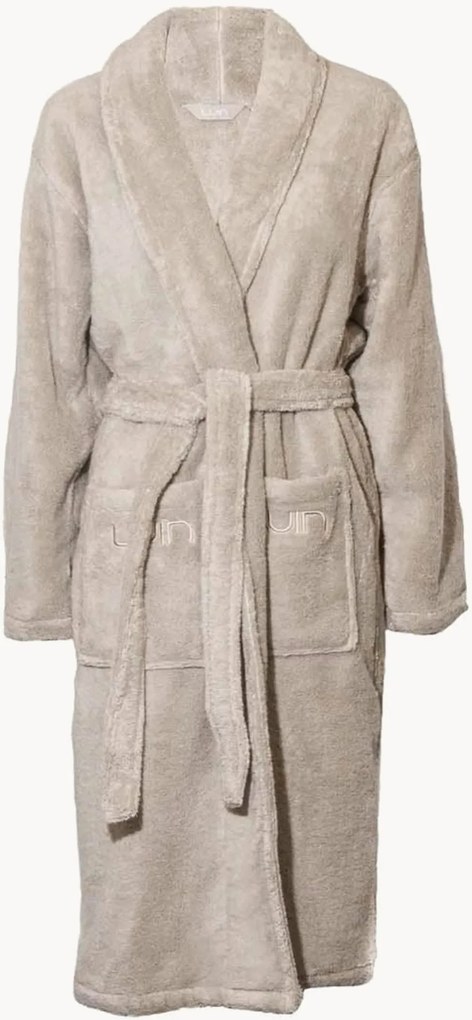 Accappatoio unisex in cotone con colletto a scialle Basic