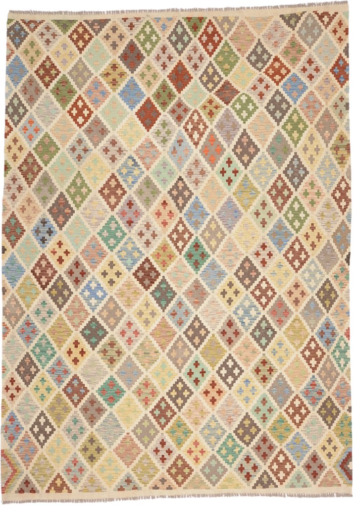 Kilim Tappeto 210 x 290 (Afghanistan) Annodato A Mano