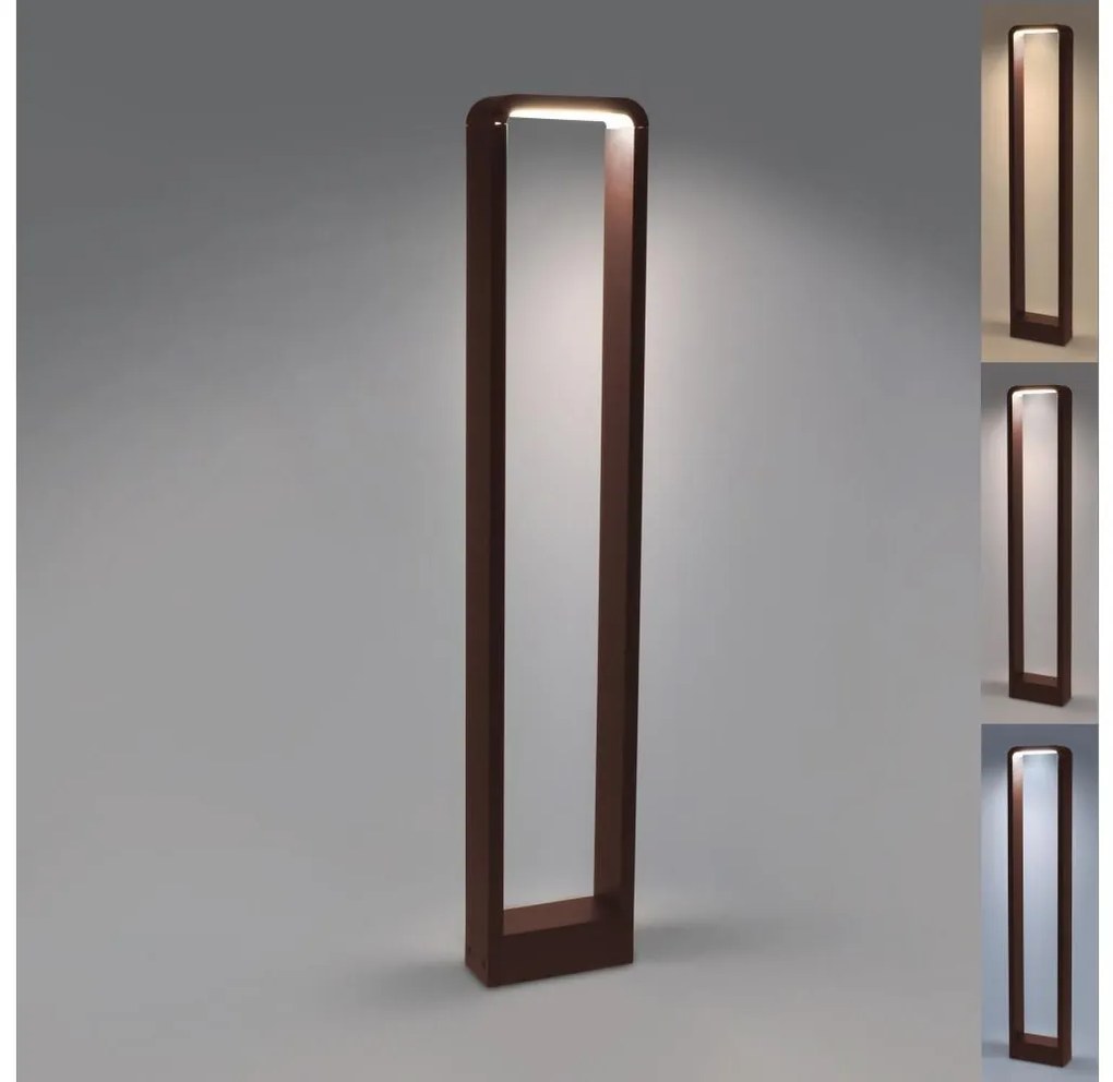 Brilagi - Lampada LED da esterno BARI LED/7W/230V 3000/4000/6000K marrone IP54 80 cm