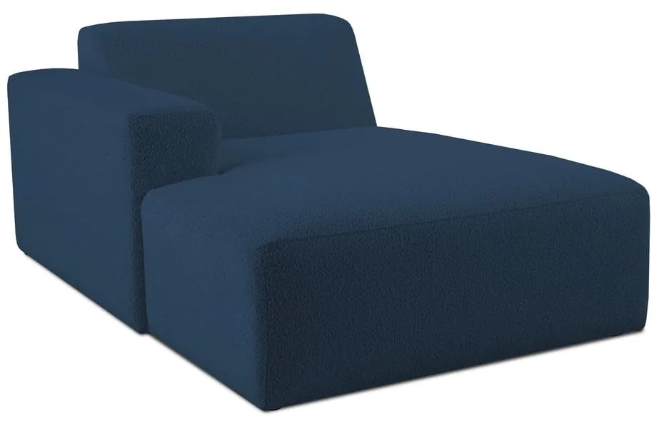 Modulo divano in bouclé blu scuro (angolo sinistro) Roxy - Scandic