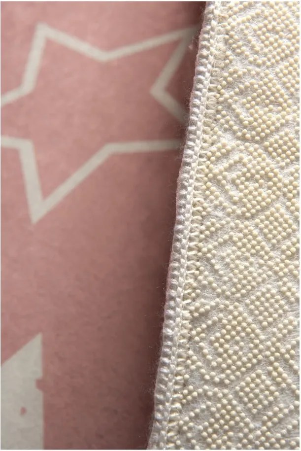 Tappeto per bambini Rosa , 100 x 160 cm Stars - Conceptum Hypnose