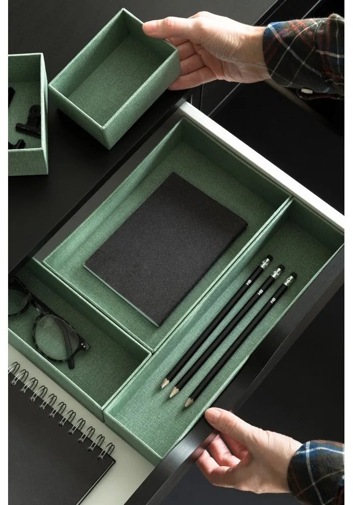 Set di organizer per cassetti in cartone 5 pz Emma Paper Laminate – Bigso