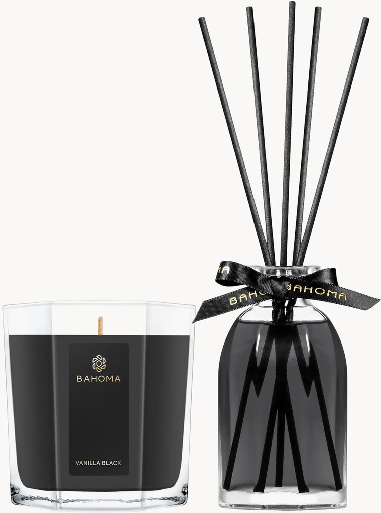 Diffusore e candela profumata Vanilla Black (fresco, floreale)