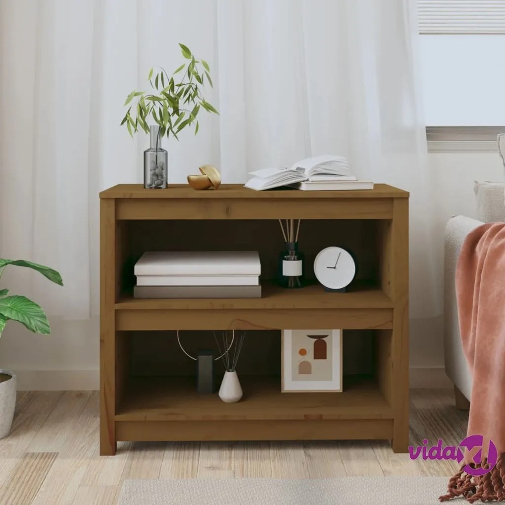 vidaXL Libreria Marrone Miele 80x35x68 cm in Legno Massello di Pino