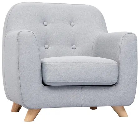 Poltrona per bambino scandinavo grigio chiaro NORKID