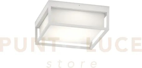 Osaka applique plafoniera quadra 25cm 4 luci attacco gx53 bianco ip54