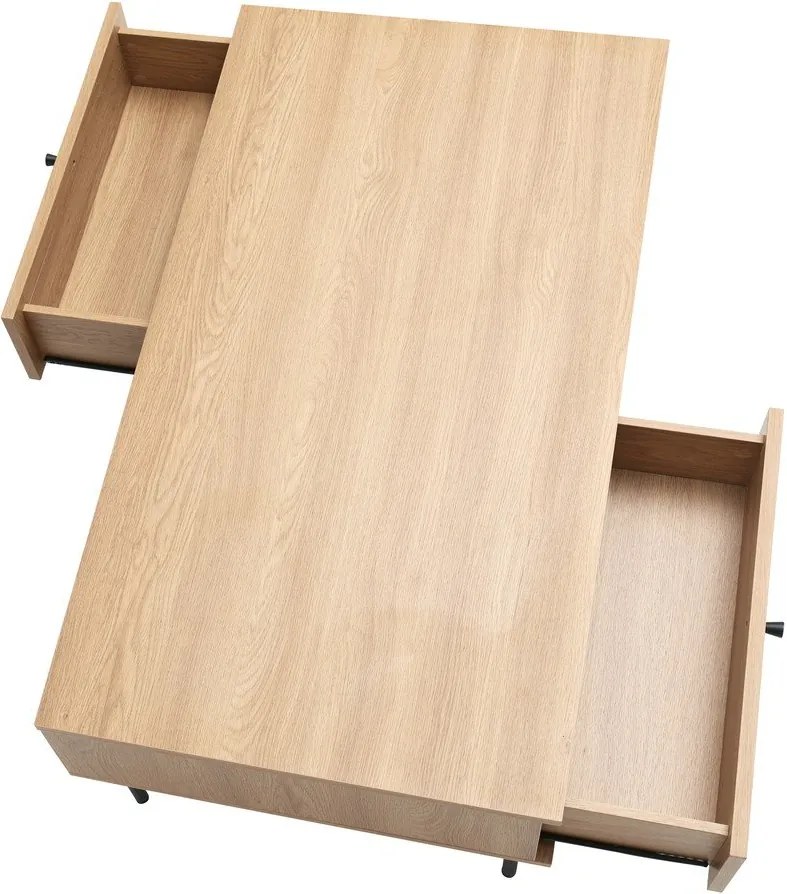 Tavolino in colore naturale 60x110 cm Pensacola - Unique Furniture