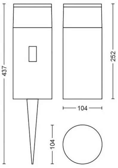 Philips 17420/30/P7 Hue CALLA LED RGB dimmerabile esterno 8W 24V IP65