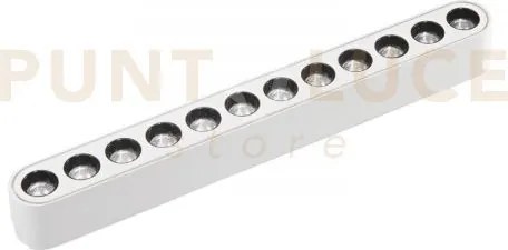 Lampada led lineare binario bernini 48v bianco in alluminio e plast...