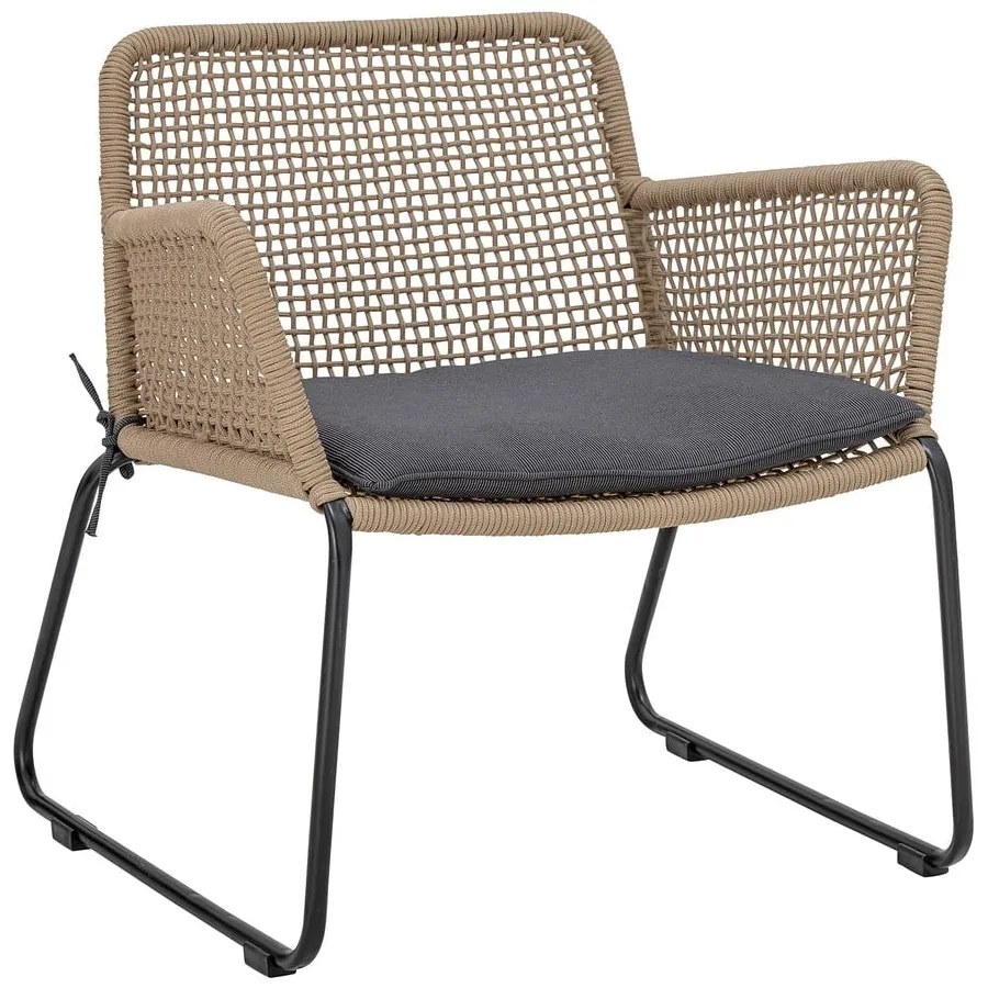 Poltrona da giardino grigia e beige Mundo - Bloomingville