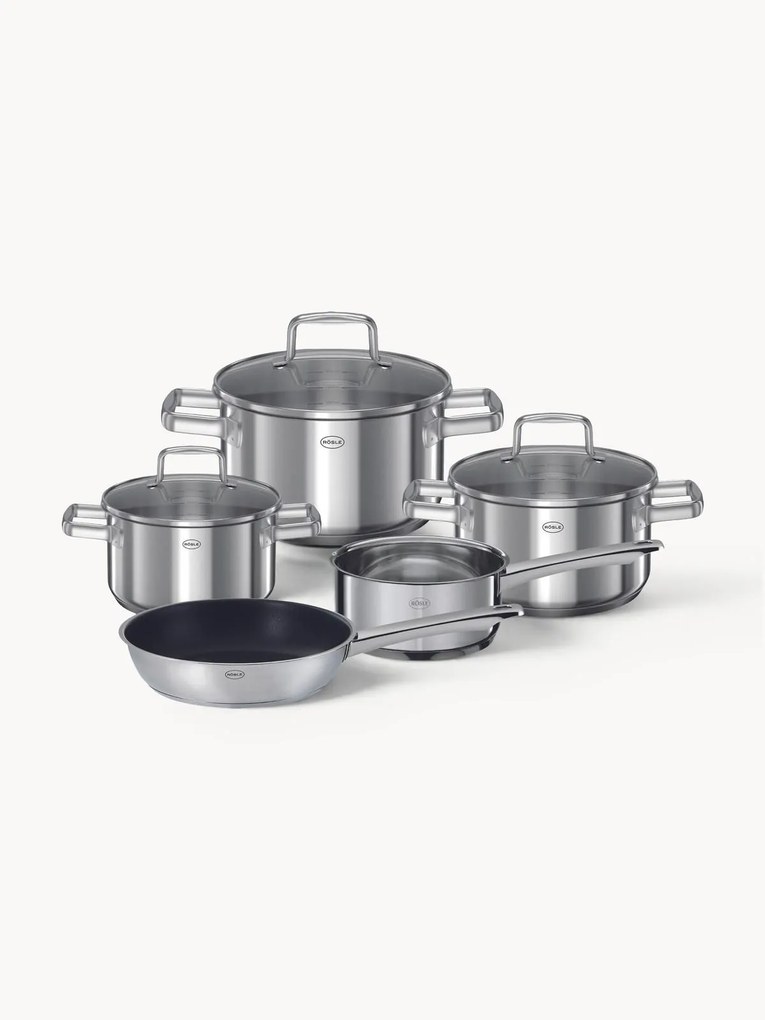 Set 5 pentole in acciaio inox Moments