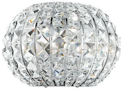 Applique a parete concert cromo 1 luce attacco e27 25x25x17,5cm in ...