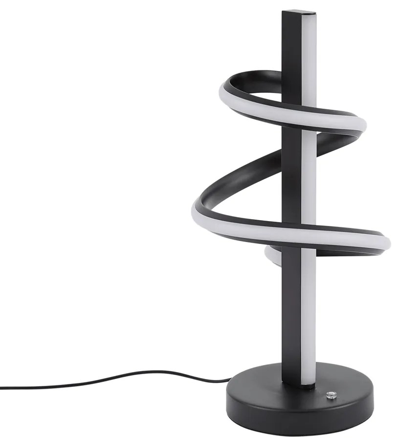 Lampada da tavolo di design nera con LED dimmerabile - Rolla
