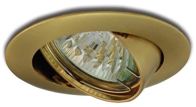 Luce da incasso inclinabile 1xGU5,3/50W/12V oro