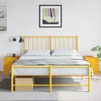 Comodini 2 pz Giallo 34,5x39x44 cm in Acciaio 841626