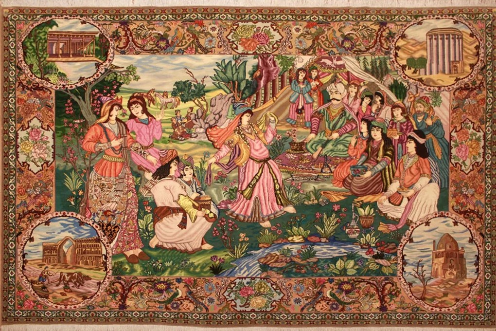 Tabriz Tappeto persiano 200x300 (Iran) Annodato A Mano