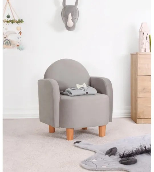 Poltroncina per bambini DORY grigia