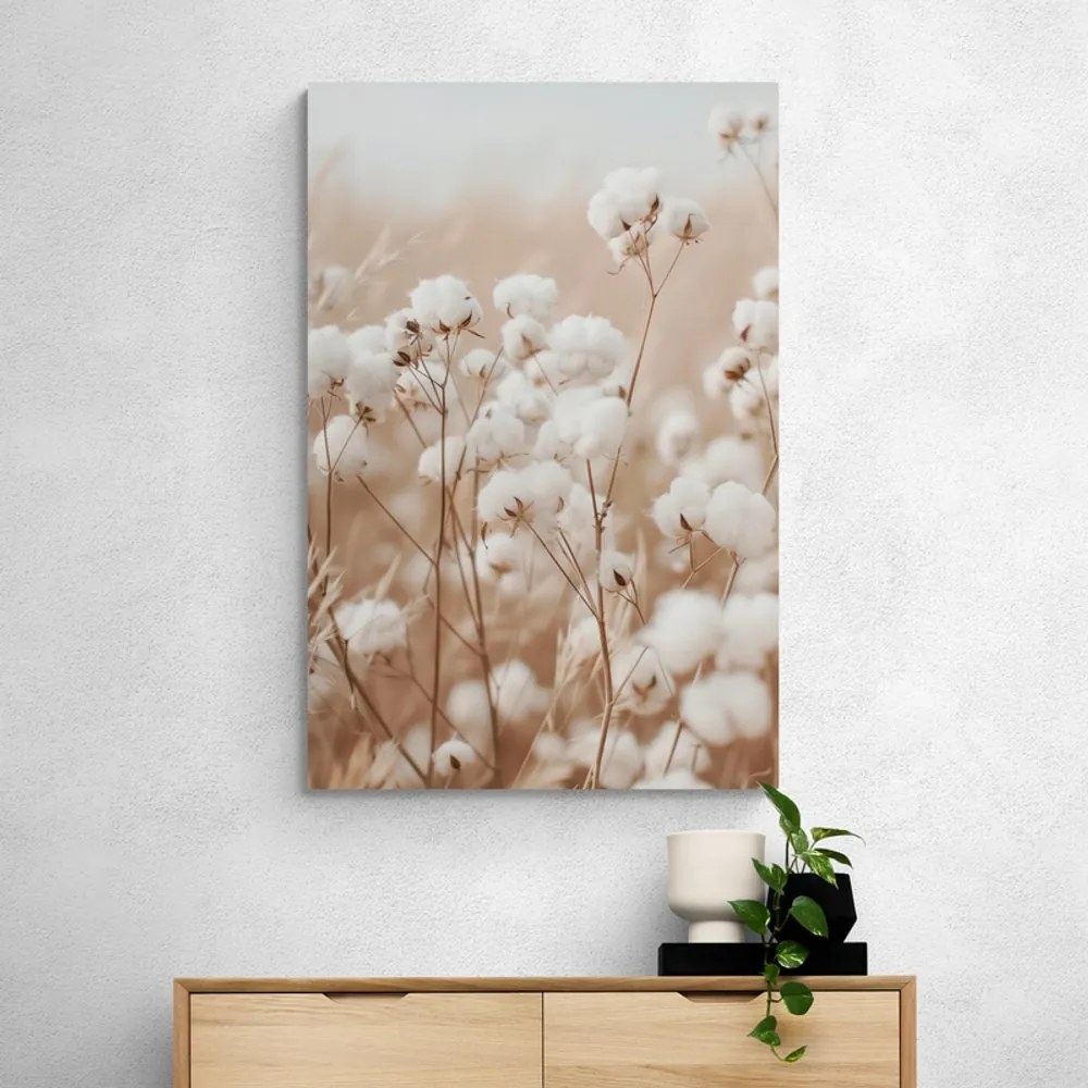 Quadro su tela – Pianta di cotone nel campo