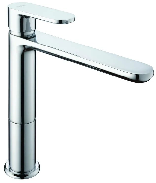 Rubinetto per lavabo a canna media PLANO cromato lucido HUBER H 22.1 cm