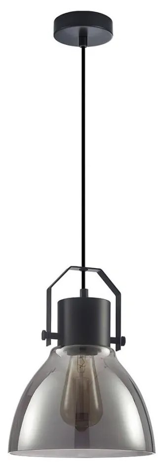 ITALUX PND-22371-1-BK+SG - Lampadario a sospensione con filo DARLENA 1xE27/40W/230V nero