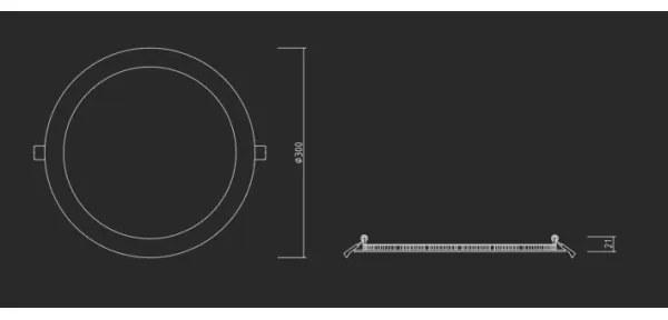 APLED - Lampada LED da incasso per bagni RONDO LED/24W/230V IP40 diametro 30 cm cromo