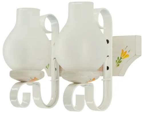 Brilagi - Applique da parete QUEEN 2xE14/40W/230V faggio/crema