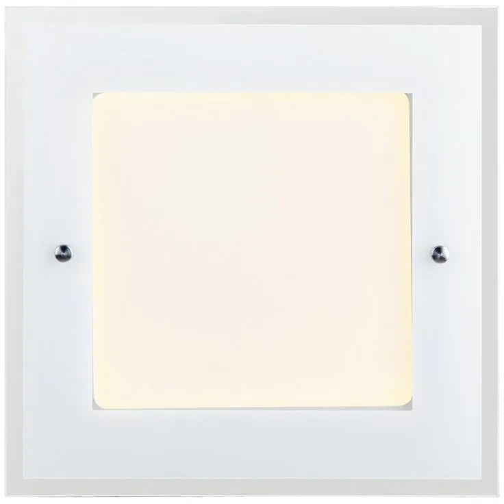 Plafoniera LED neoclassico Polly, bianco 36x5 cm, luce naturale NOVECENTO