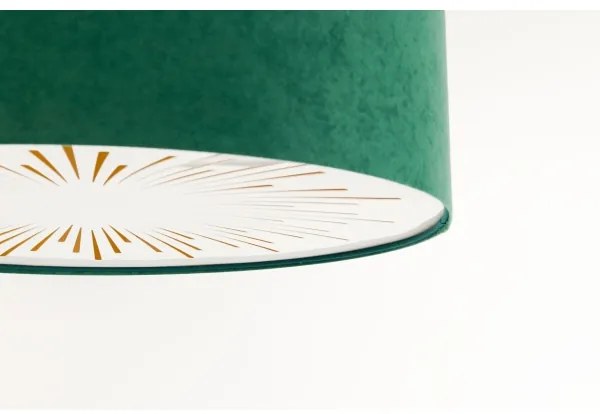 Plafoniera RAYS 2xE27/60W/230V diametro 60 cm verde