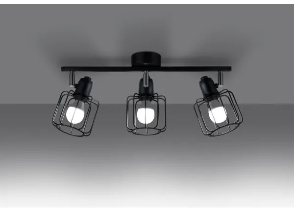 Sollux SL.1116 - Faretto BELUCI 3xE14/40W/230V nero