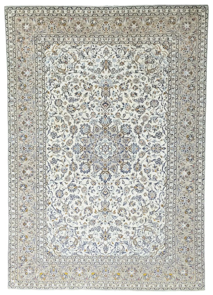 Kashan Tappeto persiano 240 x 340 Beige (Iran) Annodato A Mano