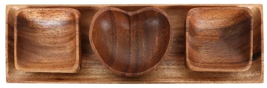 Ciotole da portata con vassoio 4 pz Kora - Premier Housewares