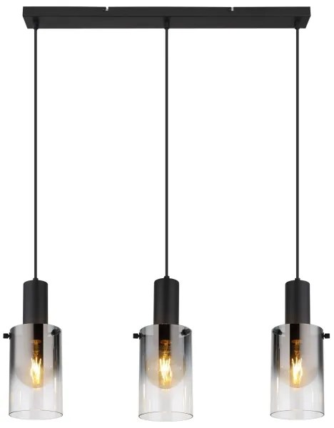 Globo 15907-3H - Lampadario a sospensione con filo FLORENTINA 3xE27/40W/230V nero