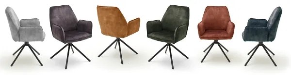 Set di 2 sedie da pranzo NEXORO, arancioni