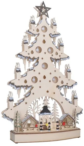 Solight 1v282 - Decorazione natalizia LED LED/2xAA/bianco caldo albero