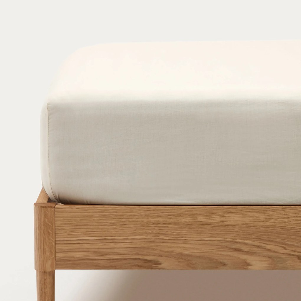Kave Home - Lenzuolo Ciurana 100% cotone naturale 150 x 200 cm