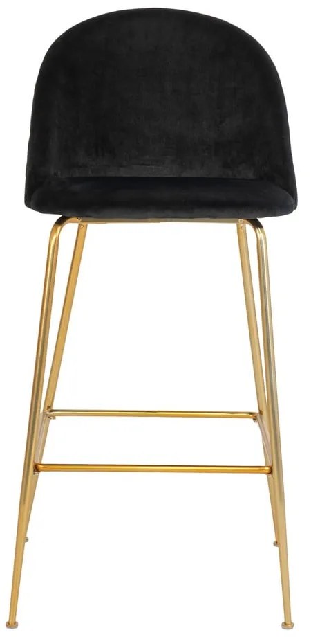 Sgabelli da bar in velluto nero in set di 2 108 cm Lausanne - House Nordic