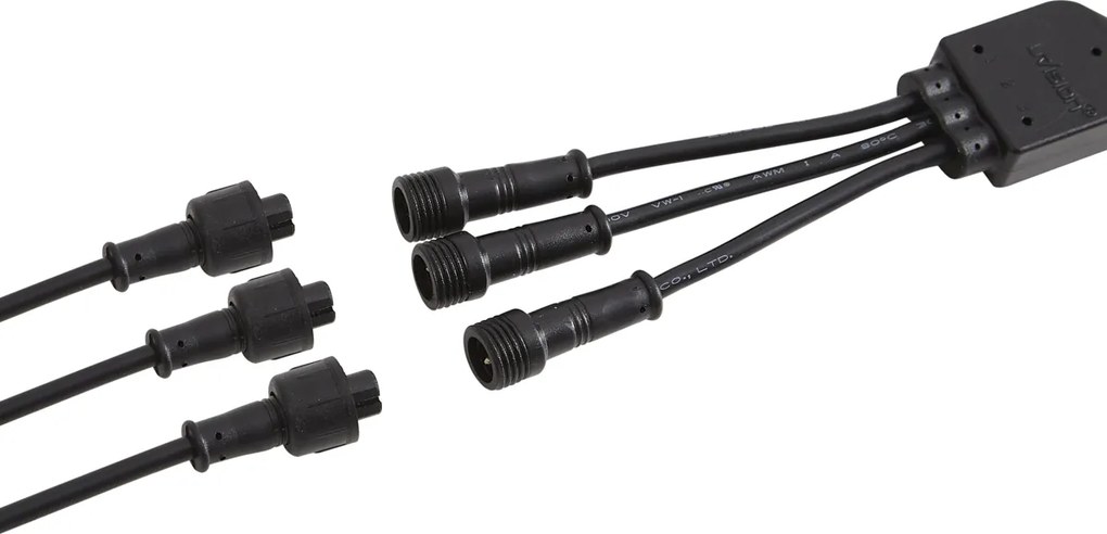 Set di 3 faretti da giardino a picchetto moderni neri con LED IP44 - Garly Ball