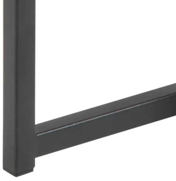 Set di tavolini da caffè SARON 2 pz quercia/nero