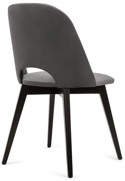 Sedia da pranzo BOVIO 86x48 cm grigio/faggio