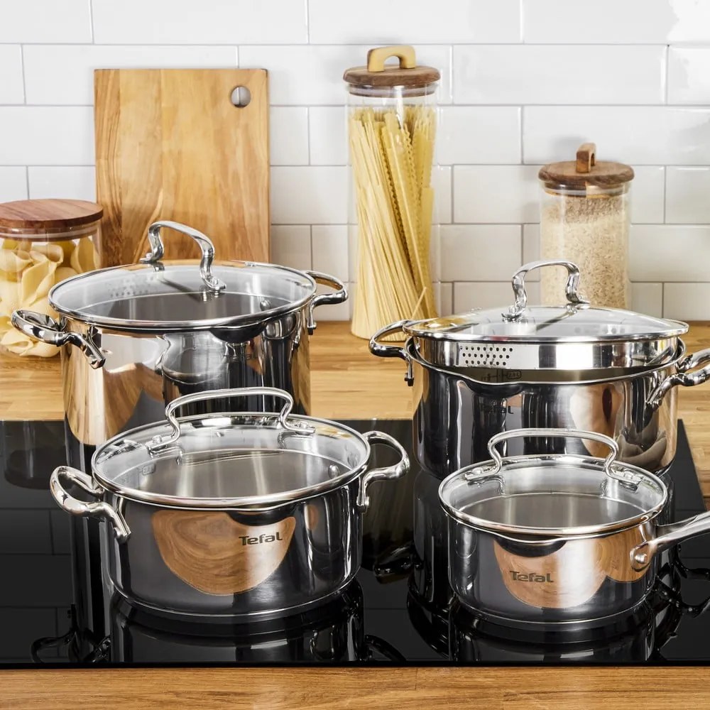 Set di pentole in acciaio inox 10 pezzi DUETTO+ G719SA55 - Tefal