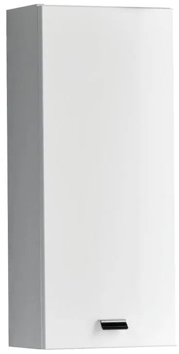 Pensile bagno Rimini bianco in mdf, 1 anta apertura da sinistra P 18 x L 30 x H 70 cm