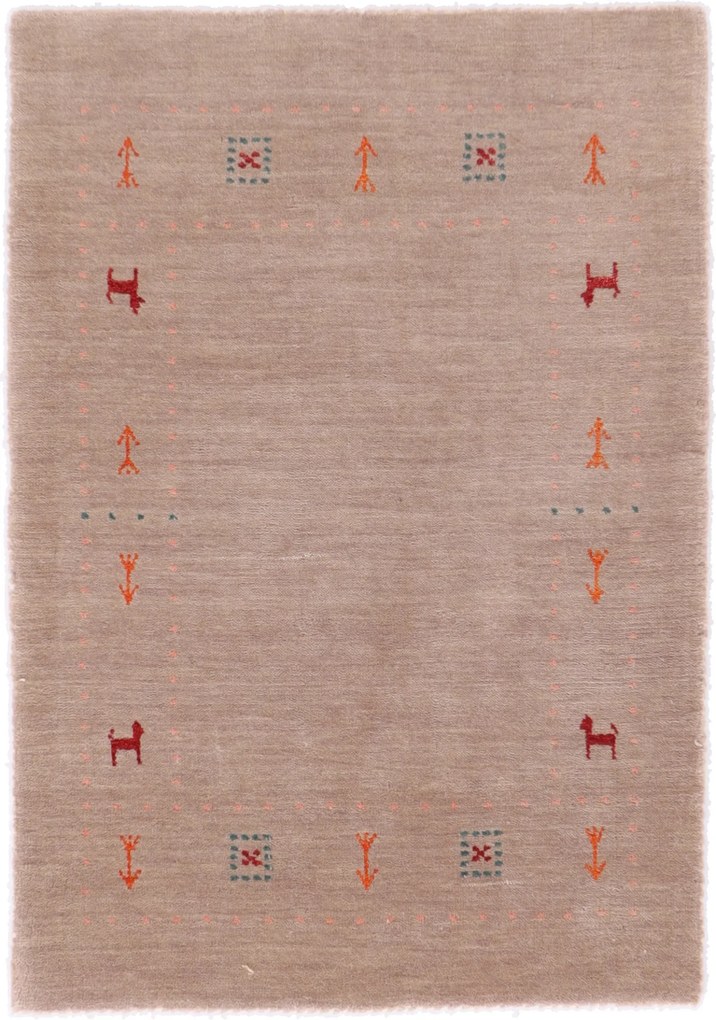 Tappeto 90x60 (Indian) Annodato A Mano